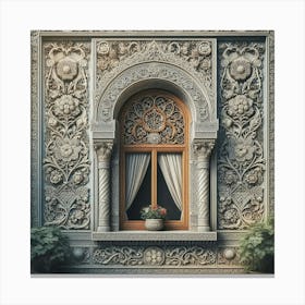 3d Rendering Of A Window Canvas Print