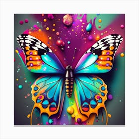 Colorful Butterfly Canvas Print