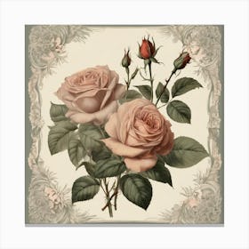 Pink Roses 2 Canvas Print