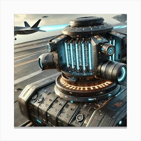 Anti Fighter Turret Converted Canvas Print