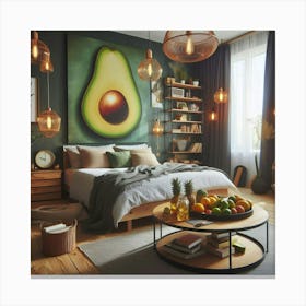 Avocado Bedroom Canvas Print