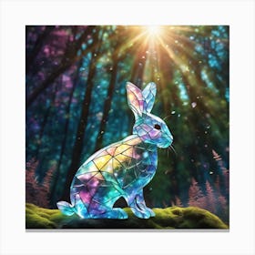 Rabbit In The Forest 25 Canvas Print