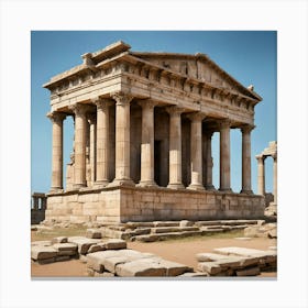 Temple Of Aphrodite Canvas Print