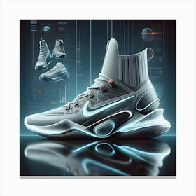 Futuristic Nike Sneaker, Digital Art, 3d Render Canvas Print