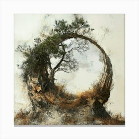 Tree In A Circle Canvas Print