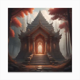 The Glowing Temple Canvas Print