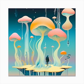 Mushroom Island Canvas Print