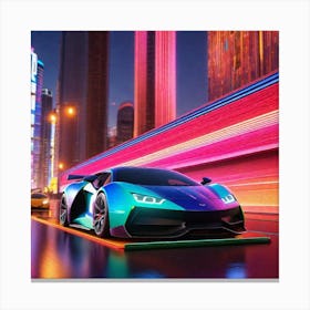 Futuristic Sports Car 36 Canvas Print