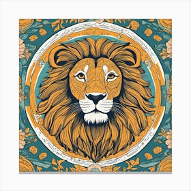 Lion Head 1 Canvas Print