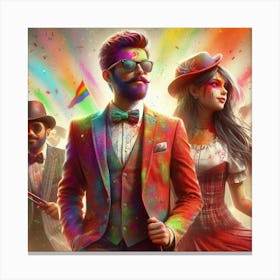 Holi 19 Canvas Print