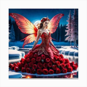 Red Fairy 1 Canvas Print