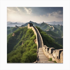 15764 The Iconic Great Wall Of China, Stretching Along T Xl 1024 V1 0 Canvas Print