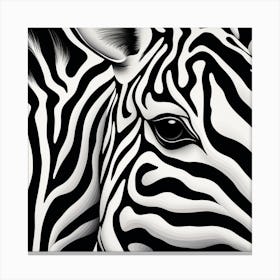 Zebra 1 Canvas Print