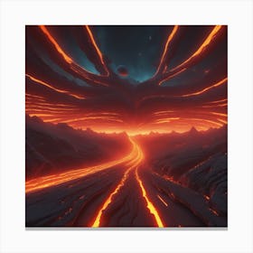 Lava Landscape 1 Canvas Print