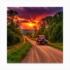 Dirt Road Country Canvas Print