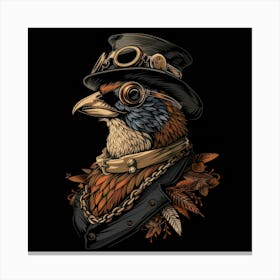 Steampunk Bird 8 Canvas Print
