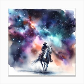 Cowboy In Space Canvas Print