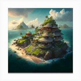 Island In The Sky 1 Canvas Print