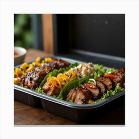 Bbq Trays Canvas Print