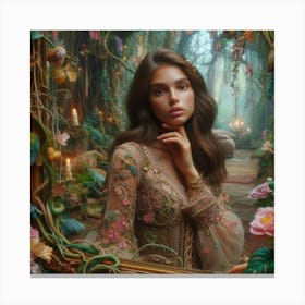 wonderland lady Canvas Print