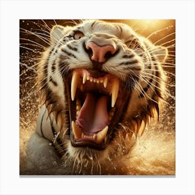 White Tiger 52 Canvas Print