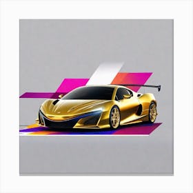 Golden Acura Canvas Print