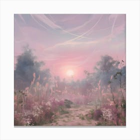 Pink Field Canvas Print