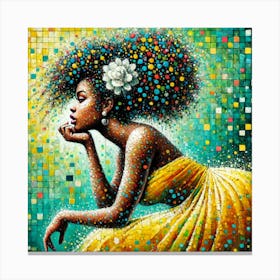 Afro Girl 86 Canvas Print