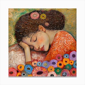 Dreaming Girl Canvas Print