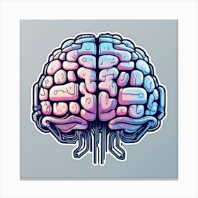 Brain - Digital Art Canvas Print