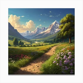 Pleasant Scenery Canvas Print