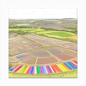 Tulip Fields Canvas Print