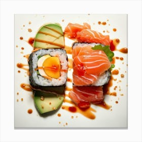 Sushi And Sashimi Canvas Print