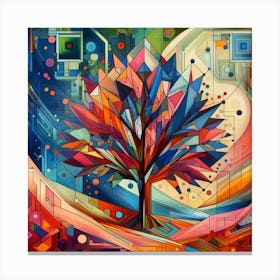 Abstract Tree Of Life Canvas Print