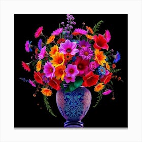 Colorful Flowers In A Vase 141 Toile