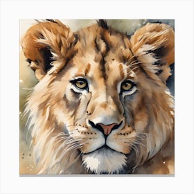 Lion portrait Canvas Print