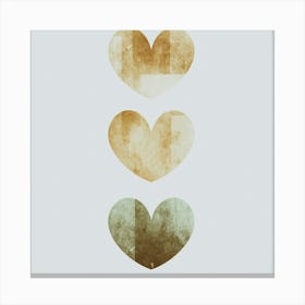 Three Hearts 1 Canvas Print