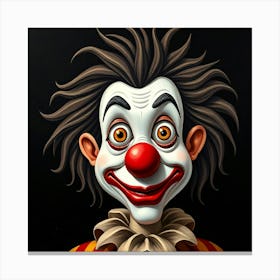 Clown Color Caricature Canvas Print