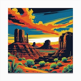 Landscape Of The American West 1 Canvas Print