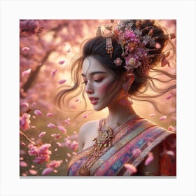 Asian Beauty 2 Canvas Print