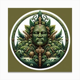 Artiphoria Rongo Maori God Of C (3) Canvas Print