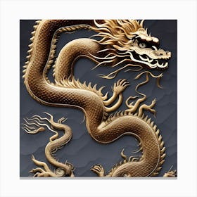 Wood Dragon Canvas Print