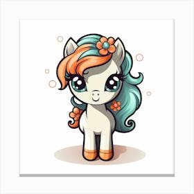 Kawaii Pony 3 Canvas Print