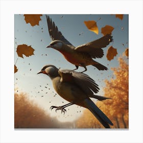 Birds In Flight 23 Canvas Print