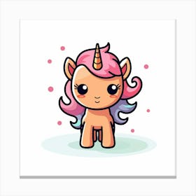 Cute Unicorn 425 Canvas Print