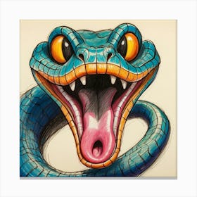 Snake Head Canvas Print