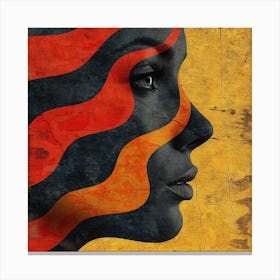 Face Of A Woman Canvas Print