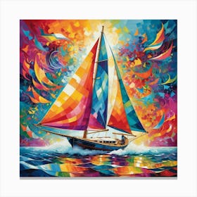 Sailboat 4 Canvas Print