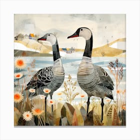 Bird In Nature Goose 2 Canvas Print