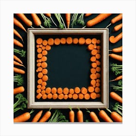 Carrots In A Frame 9 Canvas Print